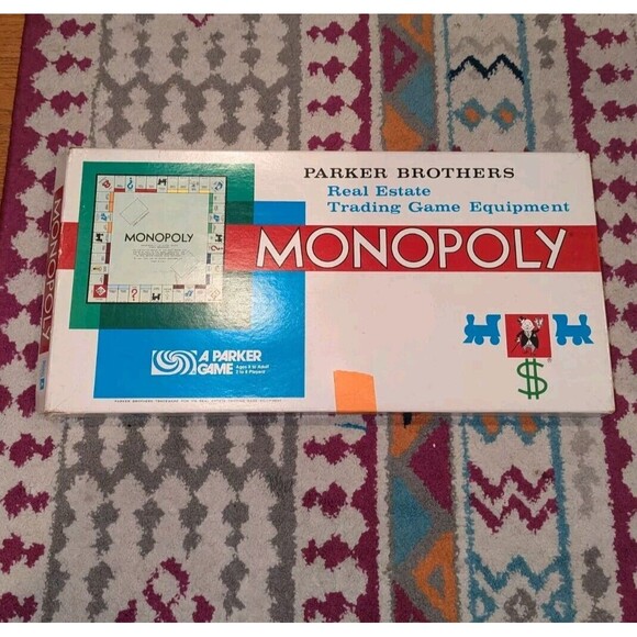 Vintage 1961 Monopoly Board Game Rare Original Old Complete Set Parker Brothers - Picture 1 of 8